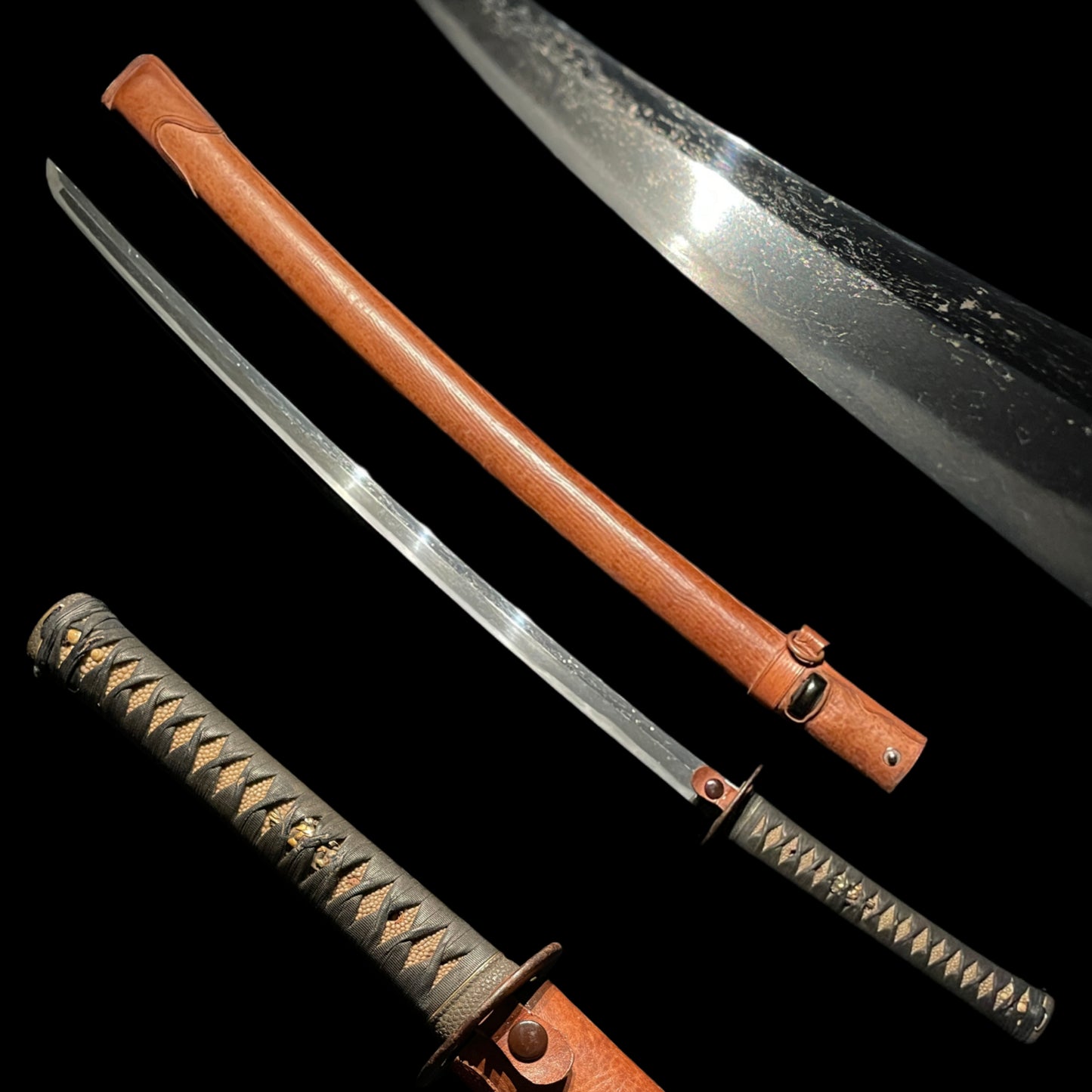 Ryakushiki-GUNTO, WW2 Japanese Army Officer Sword, Traditional Edo Period Blade