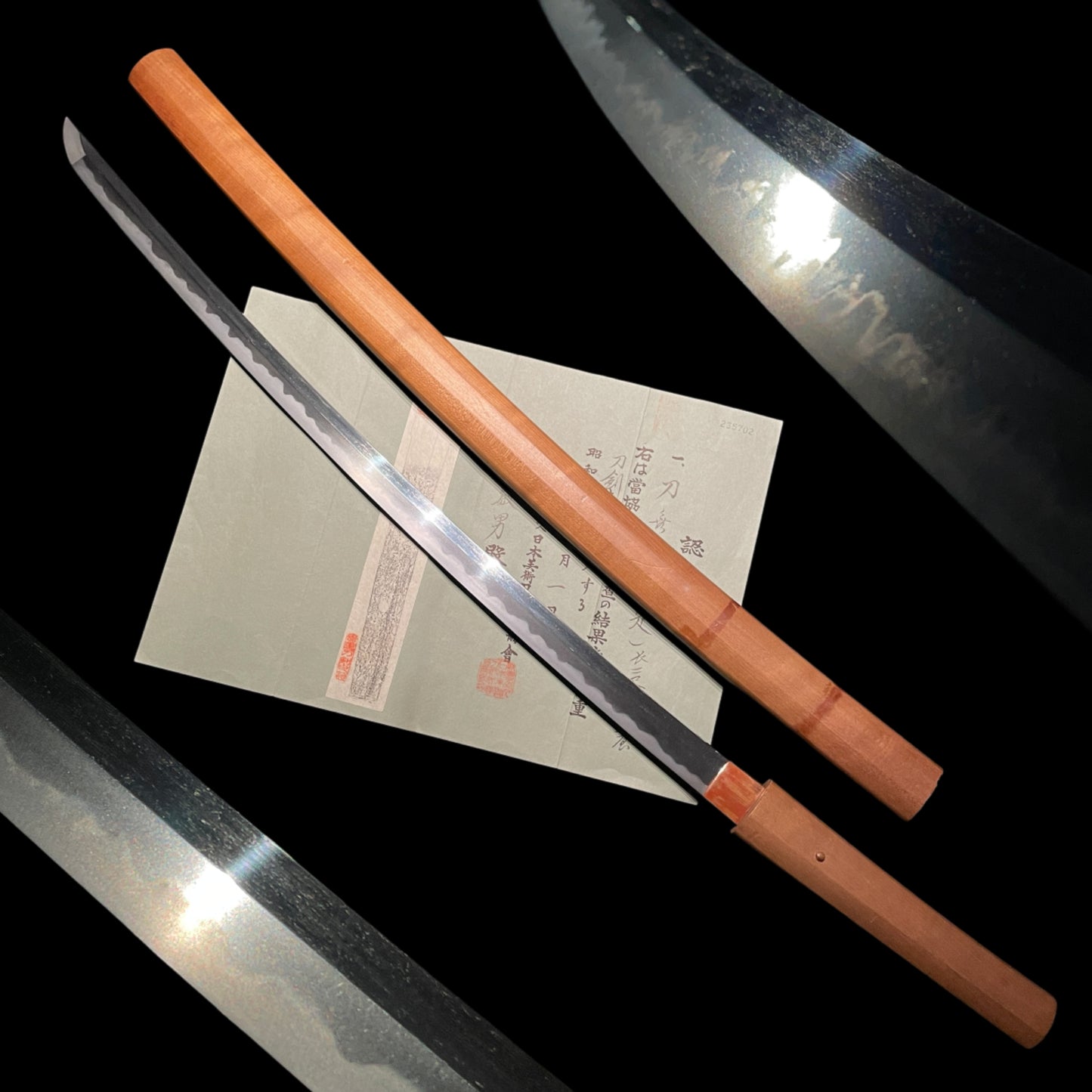 Sukesada 祐定 KATANA, KOTO Muromachi period, Bizen School, NBTHK Shinsa paper