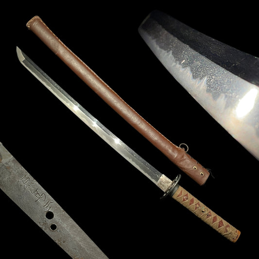 Ryakushiki SHORT GUNTO 略式短寸軍刀 Minamoto signed, Japanese Military Sword