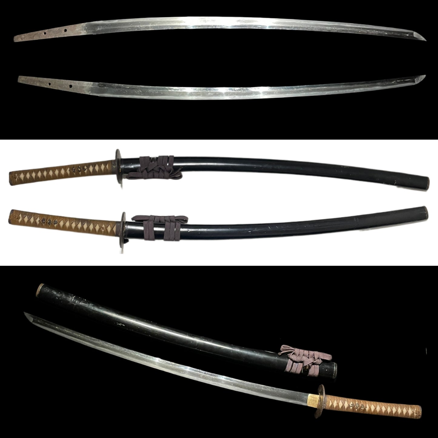 Black KATANA, Edo period mumei, 698mm (27.48 in.)