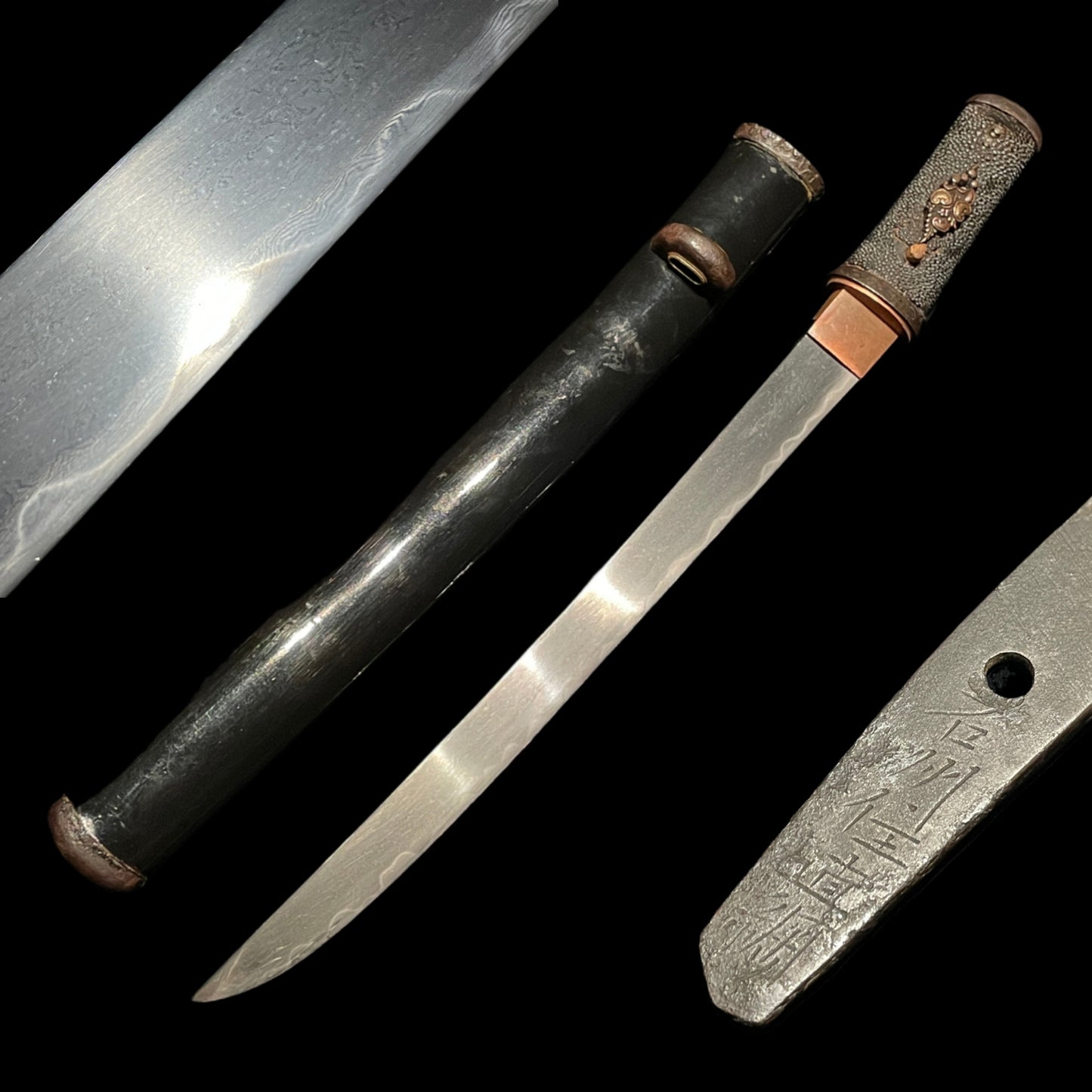 Aikuchi Sunnobi Tanto, Sekishuju Naotsuna 1478s, Muromachi period, with Kozuka