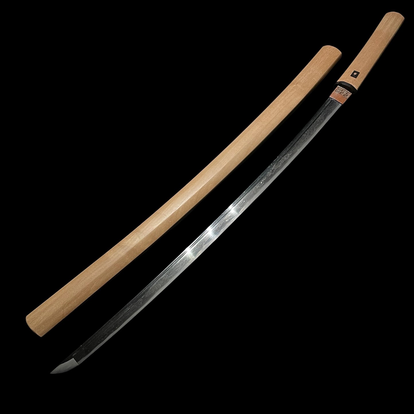 Katana in Shirasaya Futasujibi 二筋樋, Muromachi period mumei