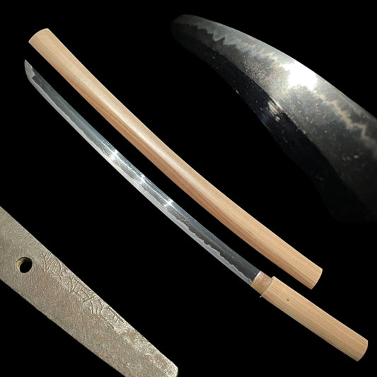 Kanezane Yuki 兼真行 signed, Long Wakizashi, Edo period