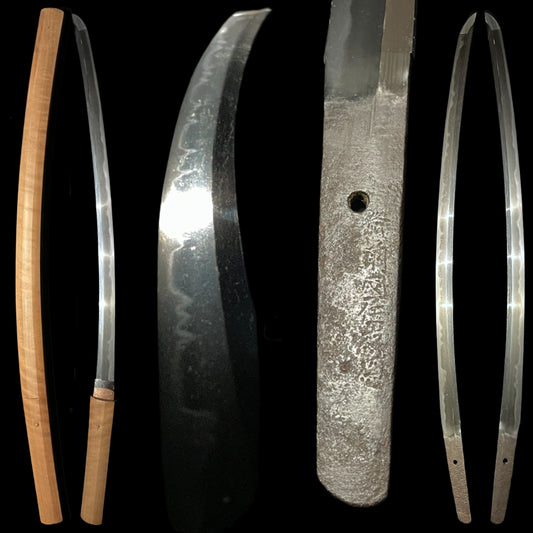 Bizenkokuju 備前国住 signed Long Wakizashi, Muromachi period