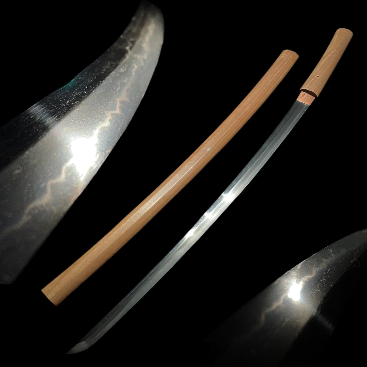 Signed KATANA in Shirasaya, Wide and Thick blade,