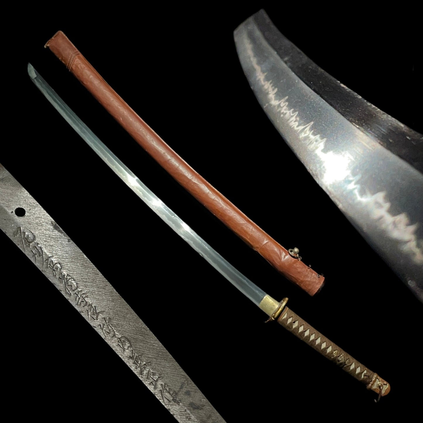 Takeuchi Kanemasa Army Swordsmith signed, Ryakushiki GUNTO, Heavy wight blade