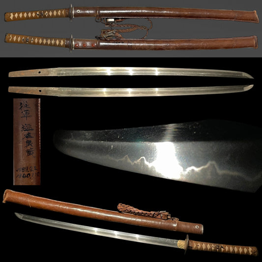 Ryakushiki GUNTO 略式軍刀, Leather Gourmette, Japanese Army Officer Sword