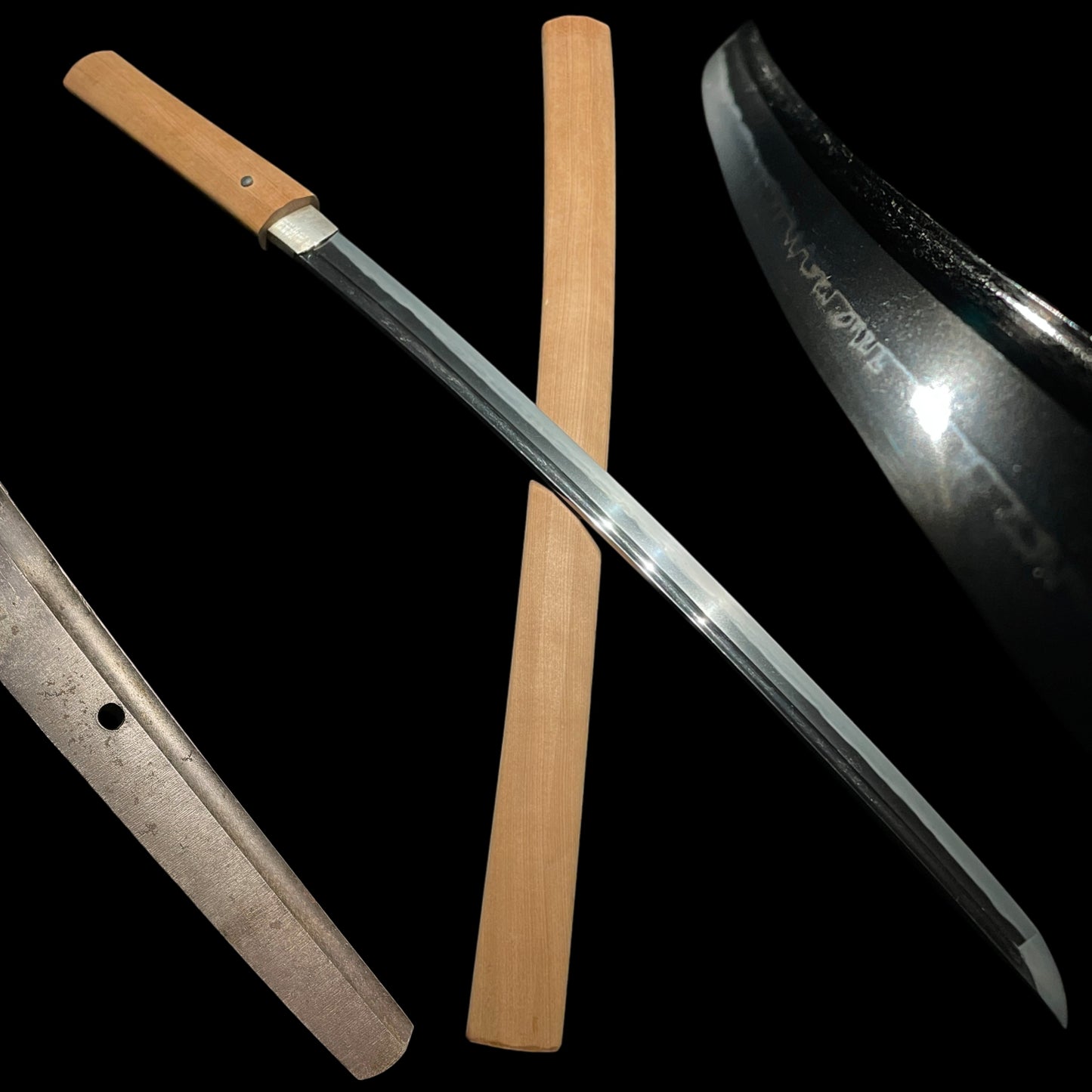 Kakitoshi Long Wakizashi, Bo-hi 棒樋 blade, Edo period mumei