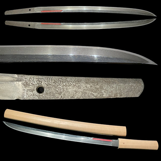 NAGINATANAOSHI-ZUKURI 薙刀直し造 Wakizashi, Noshuju Kanefusa 濃州住兼房 signed