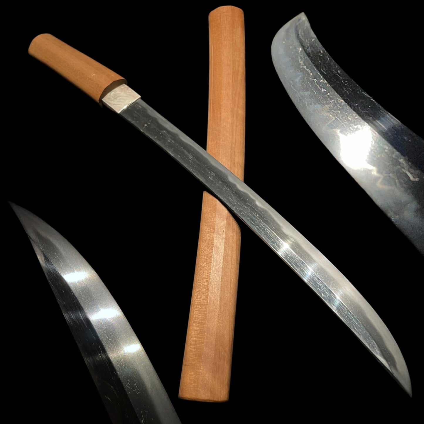 Shobuzukuri Wakizashi in Shirasaya, Muromachi period mumei