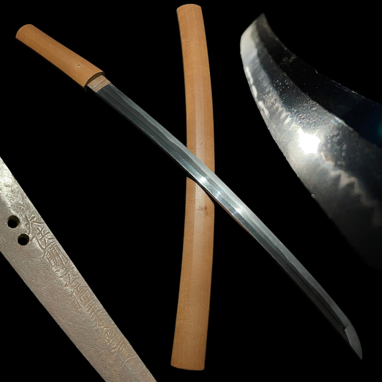 Daihoshi Hokkyo Rai Kinmichi 大法師法橋来金道 signed Long WAKIZASHI, Edo period