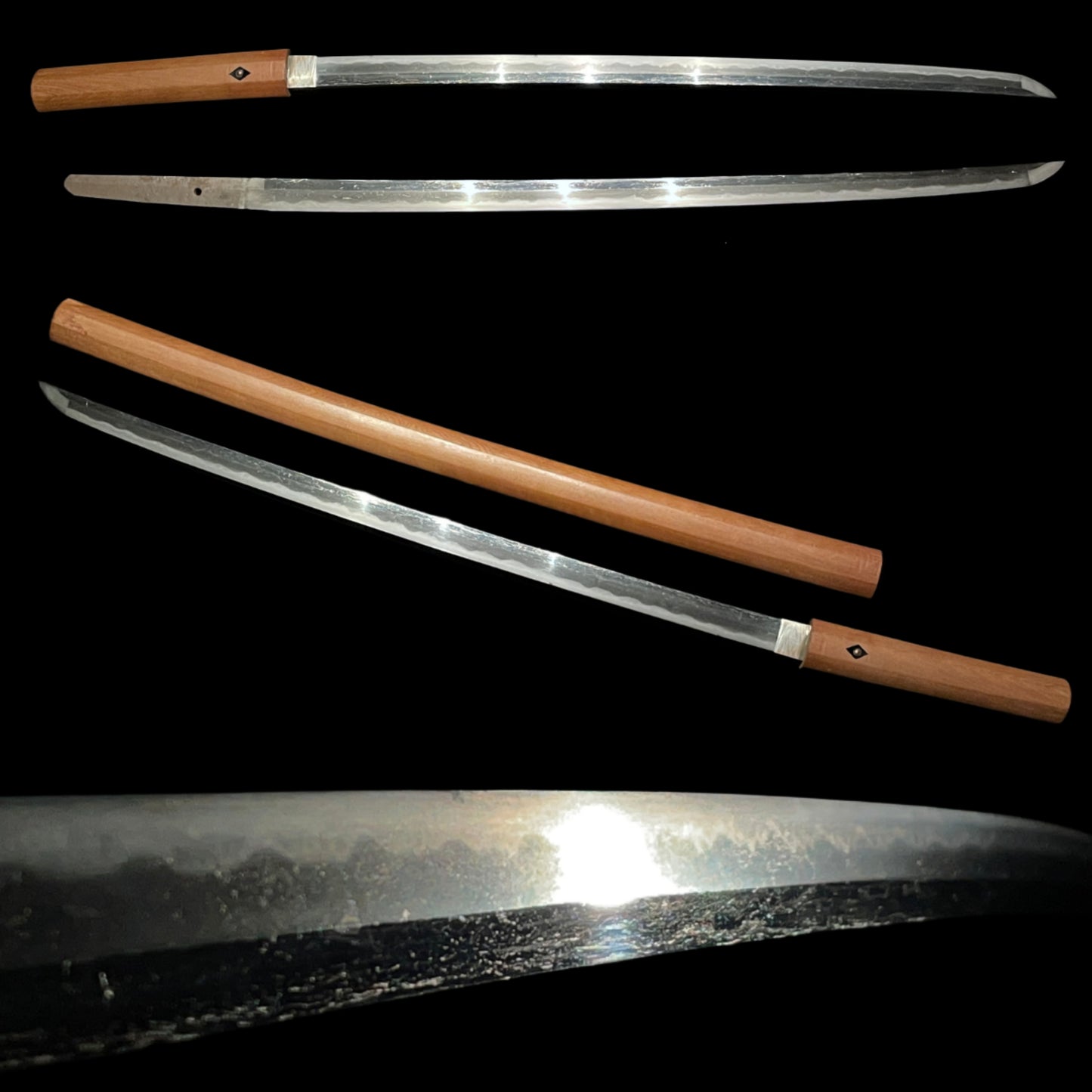 Gunome Midare Hamon, Shirasaya KATANA, Early Edo period mumei