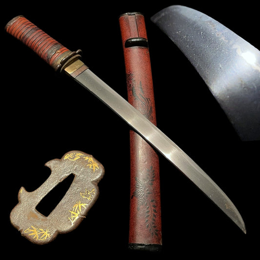 Red Tanto, Kage Makie Saya 陰蒔絵鞘, Edo period mumei