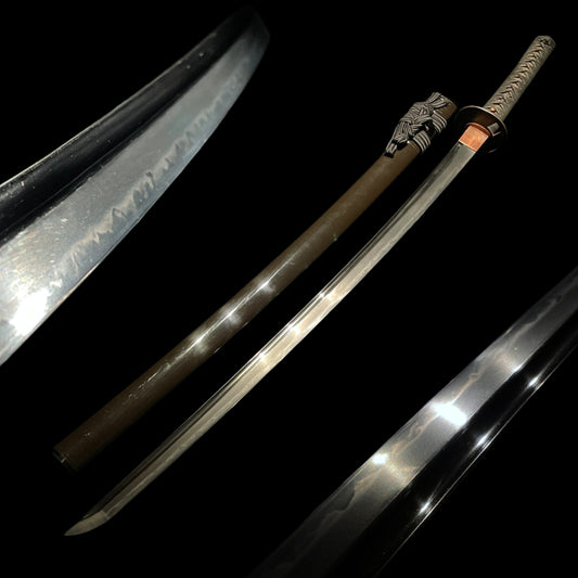 Long IAITO KATANA, Bo-hi 棒樋, Wide and Thick blade, Late Edo period