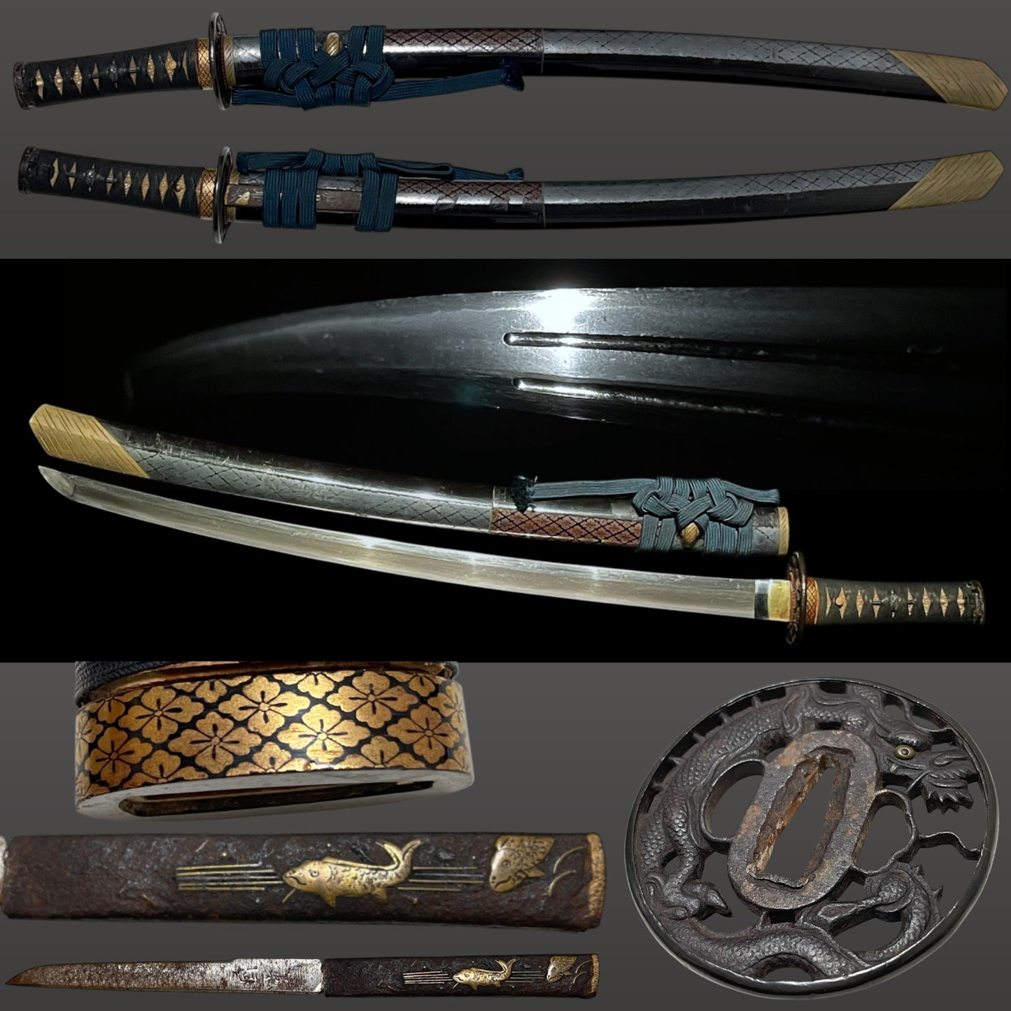 Omeshi-Koshirae お召拵え Wakizashi, Bishuosafune Sukemitsu February 1471 signed, Muromachi period