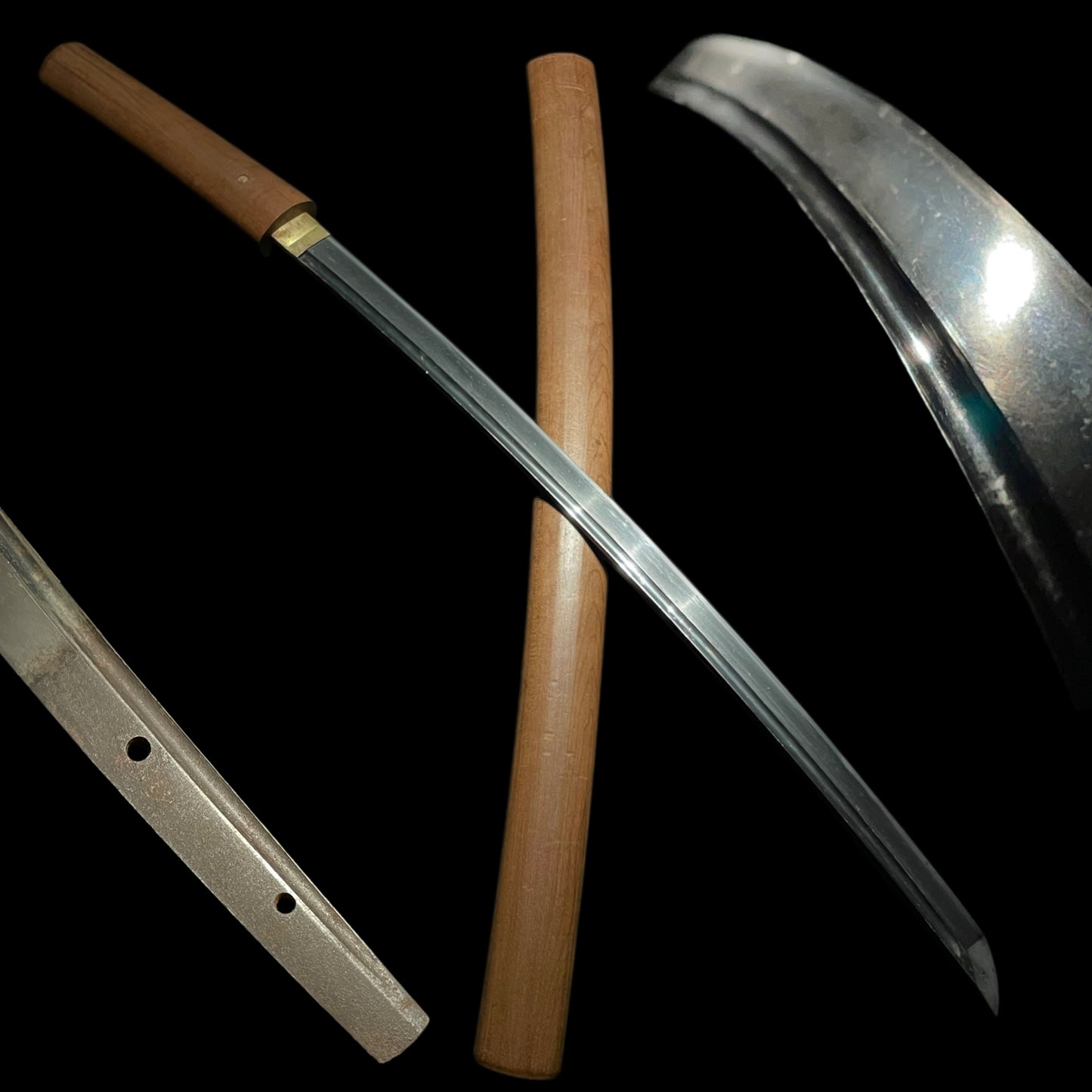Kakitoshi 掻通し Long WAKIZASHI, KOTO Early Muromachi period, Oosuriage Mumei