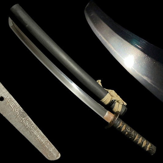Iwaminokami Fujiwara Kunisuke 石見守藤原國助 signed Wakizashi, Edo period