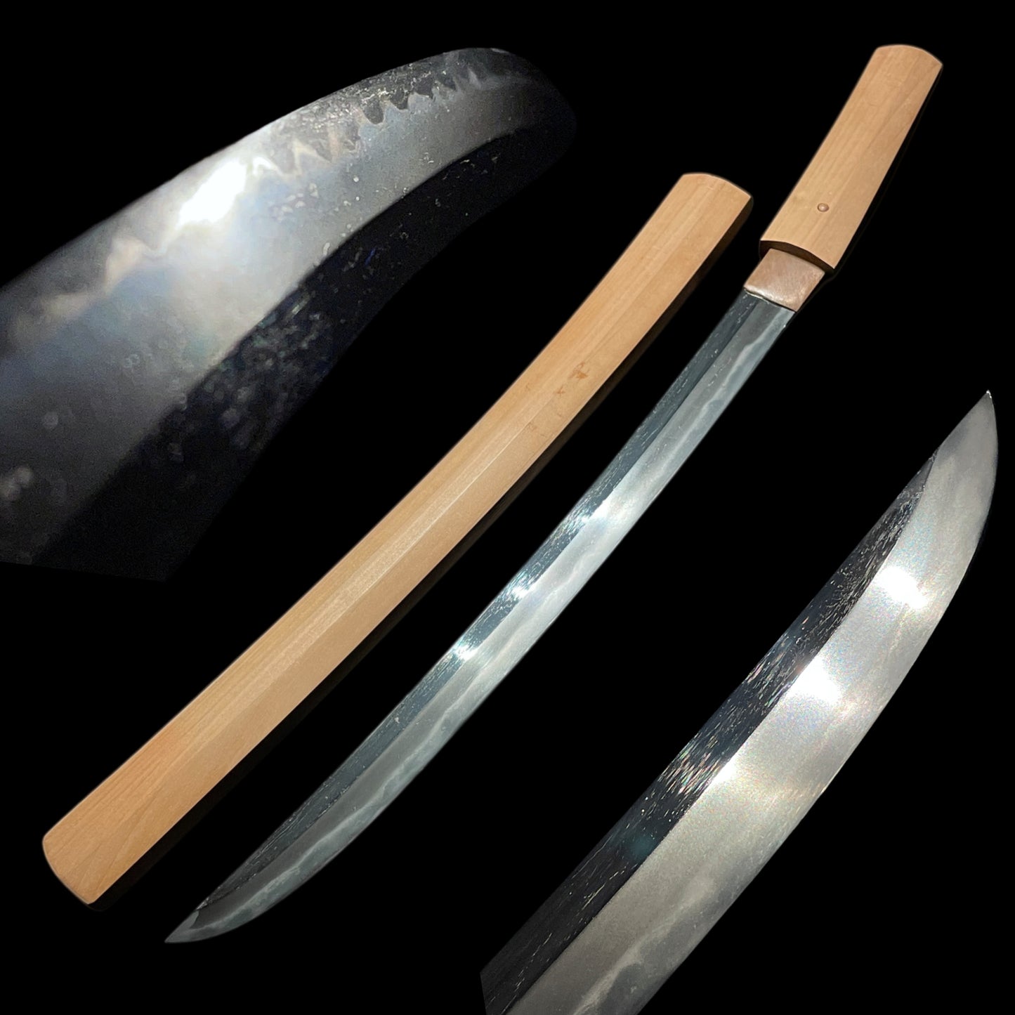 Shobuzukuri Wakizashi in Shirasaya, Late Muromachi period mumei