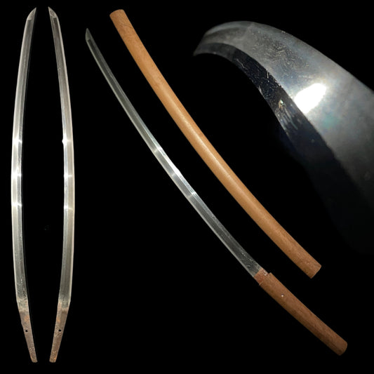 Koshizori 腰反り KATANA in Shirasaya, KOTO Muromachi period or earlier