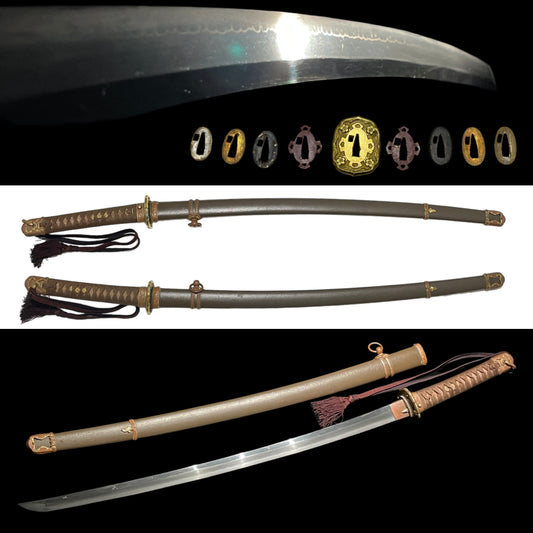 Type98 GUNTO with Tassel, Heavy blade, WW2 Japanese Army Officer Sword