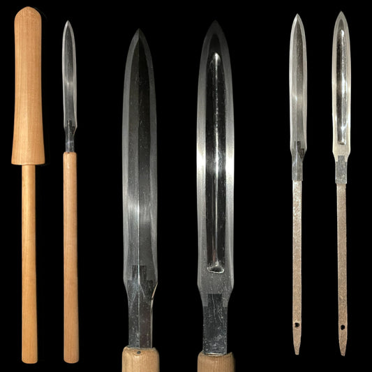 KOTO Hirasankaku-Yari 平三角槍 in Shirasaya, Long Kerakubi, Muromachi period mumei