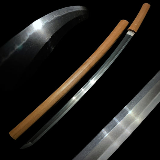 Rugged KATANA Heavy Blade in Shirasaya, Bakumatsu Late Edo period mumei