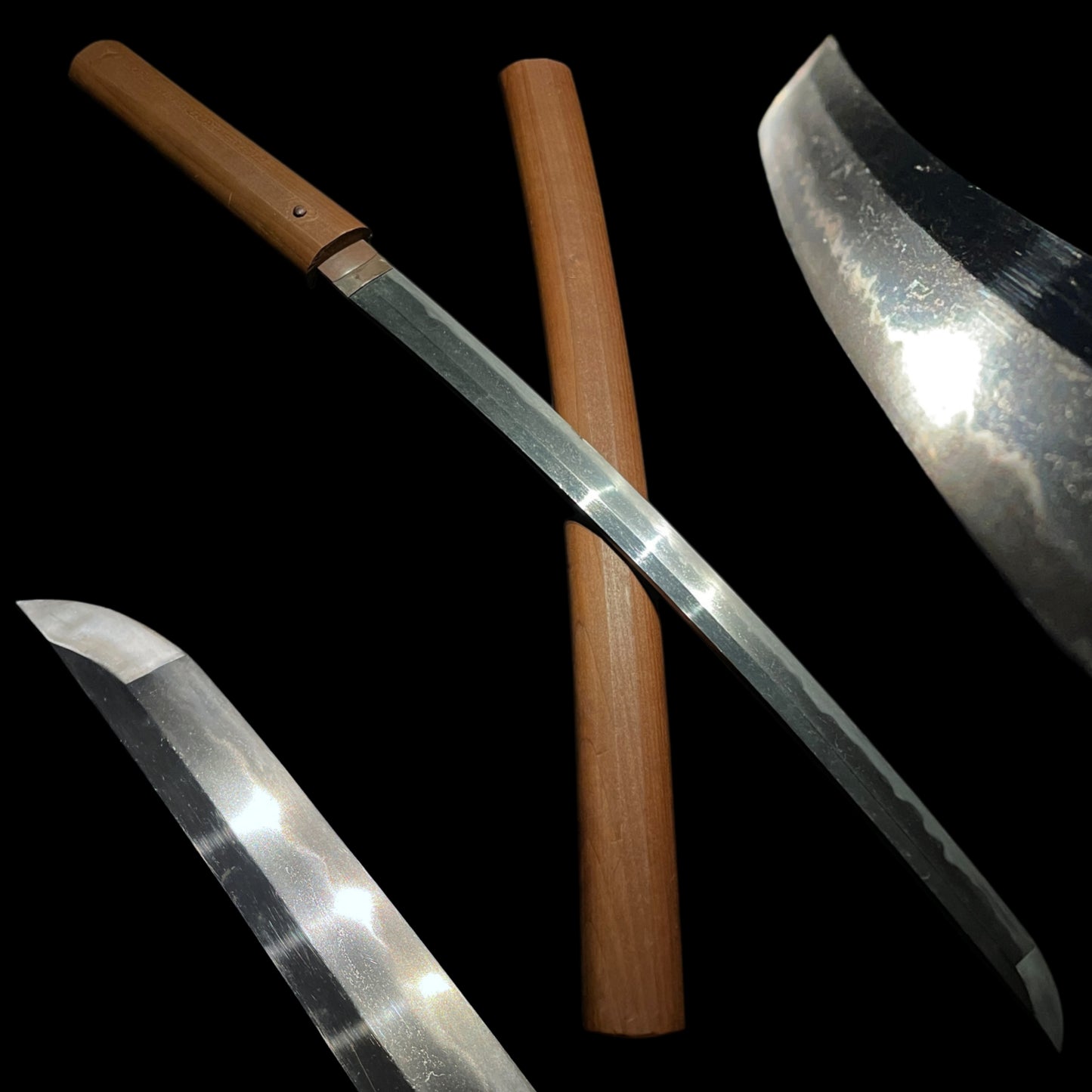 Wide Blade Wakizashi in Shirasaya, Edo period mumei