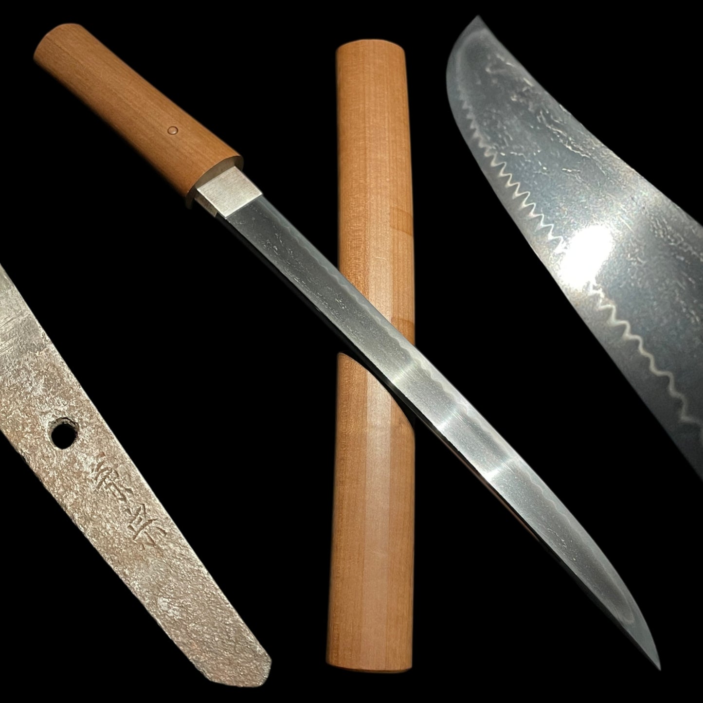 Gunomehamon 互目刃文 Tanto,Kanemune 兼宗 signed, Muromachi period