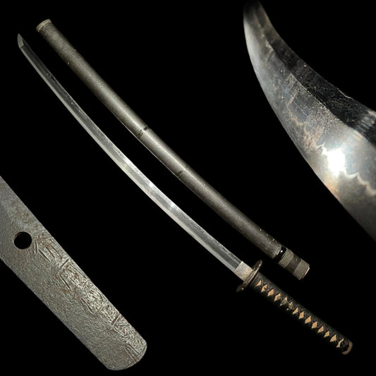 Bizenkoku Osafune 備前国長船 signed KATANA, Dragon Kurikararyu Menuki, Muromachi era