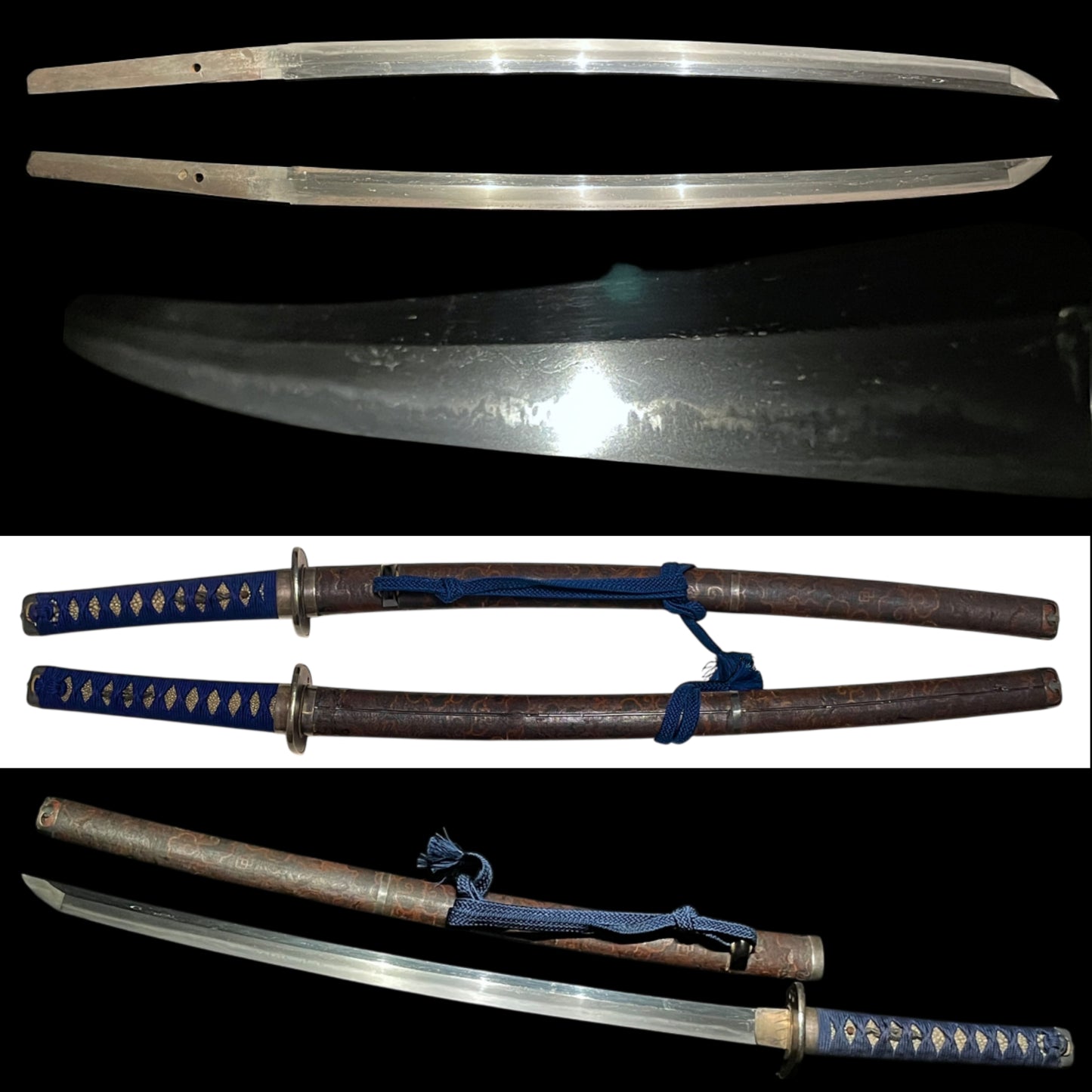 Nishiki-Zutumi 錦包鞘 Long WAKIZASHI, Edo period Mumei