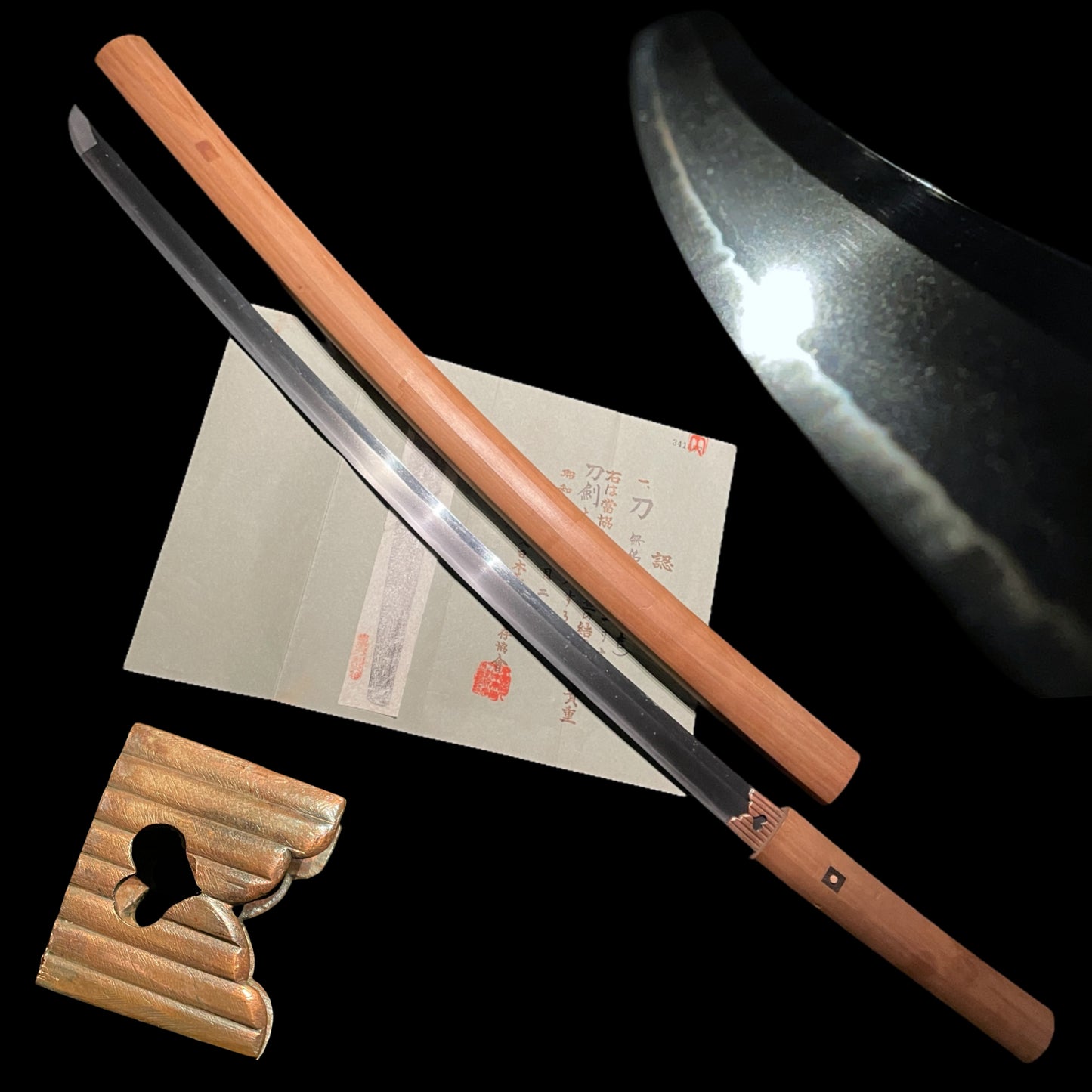 Kodai Tadayoshi 後代忠吉 KATANA in Shirasaya, Edo period, NBTHK Certificate