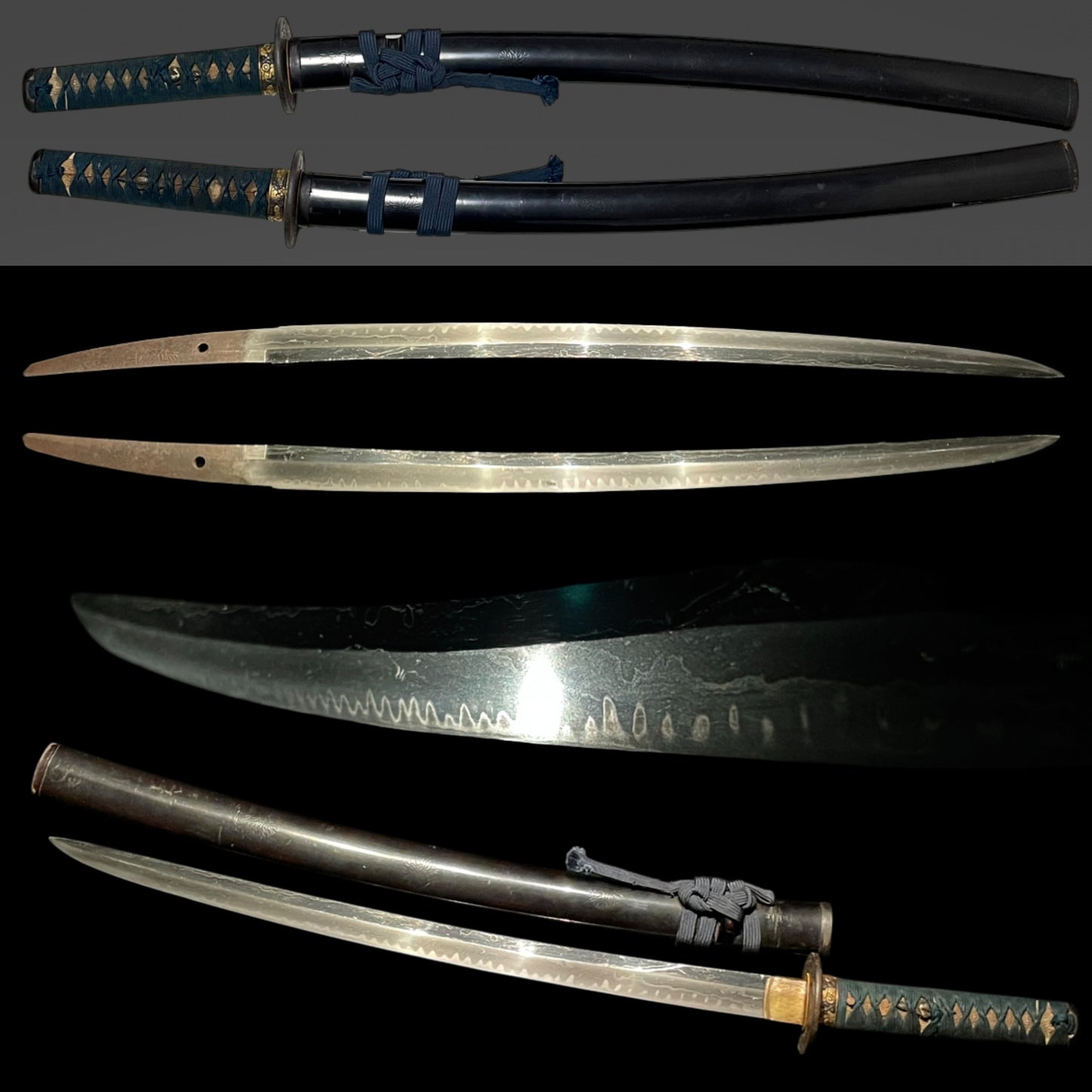 KOGARASUMARU-ZUKURI 小烏丸造 Long Wakizashi, Kanemoto 兼元 signed, Muromachi period