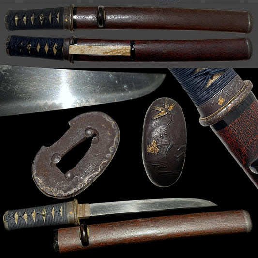 Dragonfly Fittings Red TANTO, Late Edo period mumei
