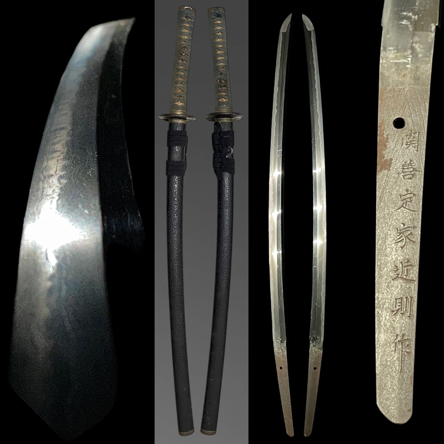 Brass Fittings KATANA, Sekizenjoke Chikanori 関善定家近則 signed, Late Edo period