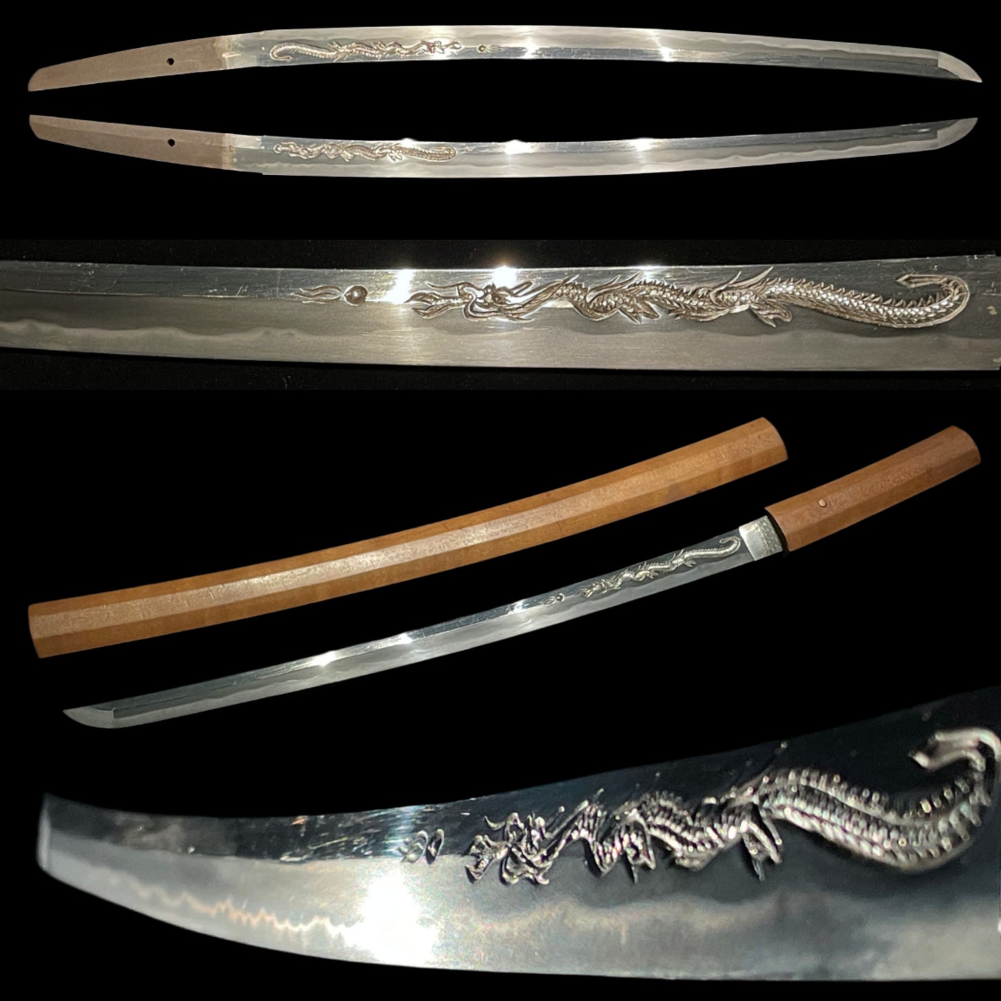 HORIMONO Tamaoi-Ryu Dragon Wakizashi, Edo period mumei