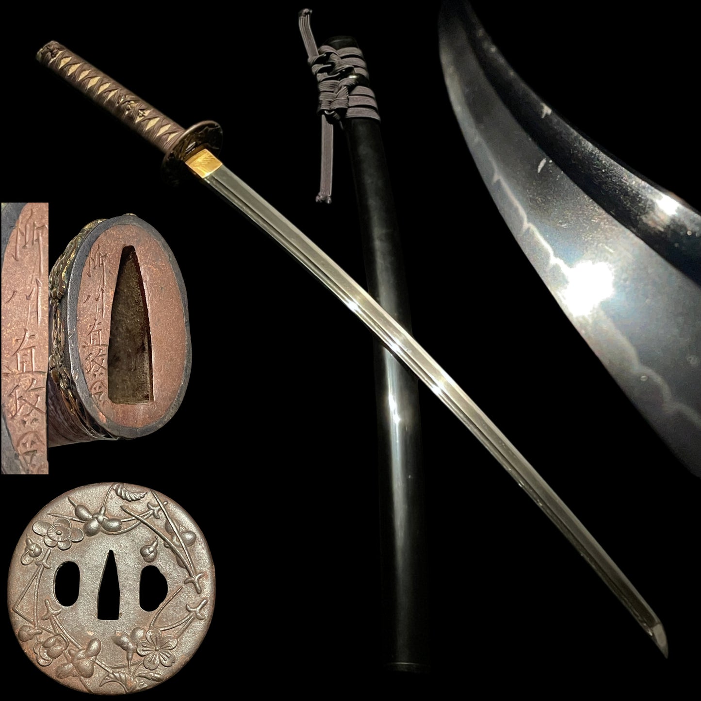 Bicchukokuju Ie 備中国住家 signed KATANA, Yanagawa Naomasa 柳川直政 signed Fuchi