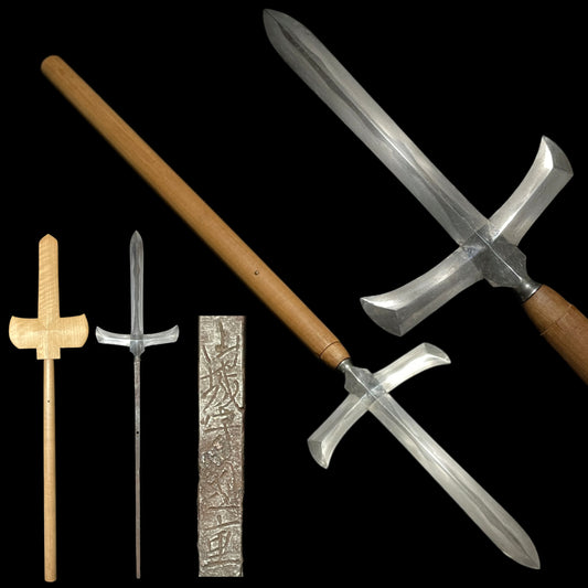 JUMONJI-YARI 十文字槍, Yamashironokami Kunishige 山城守國重 signed, Early Edo period