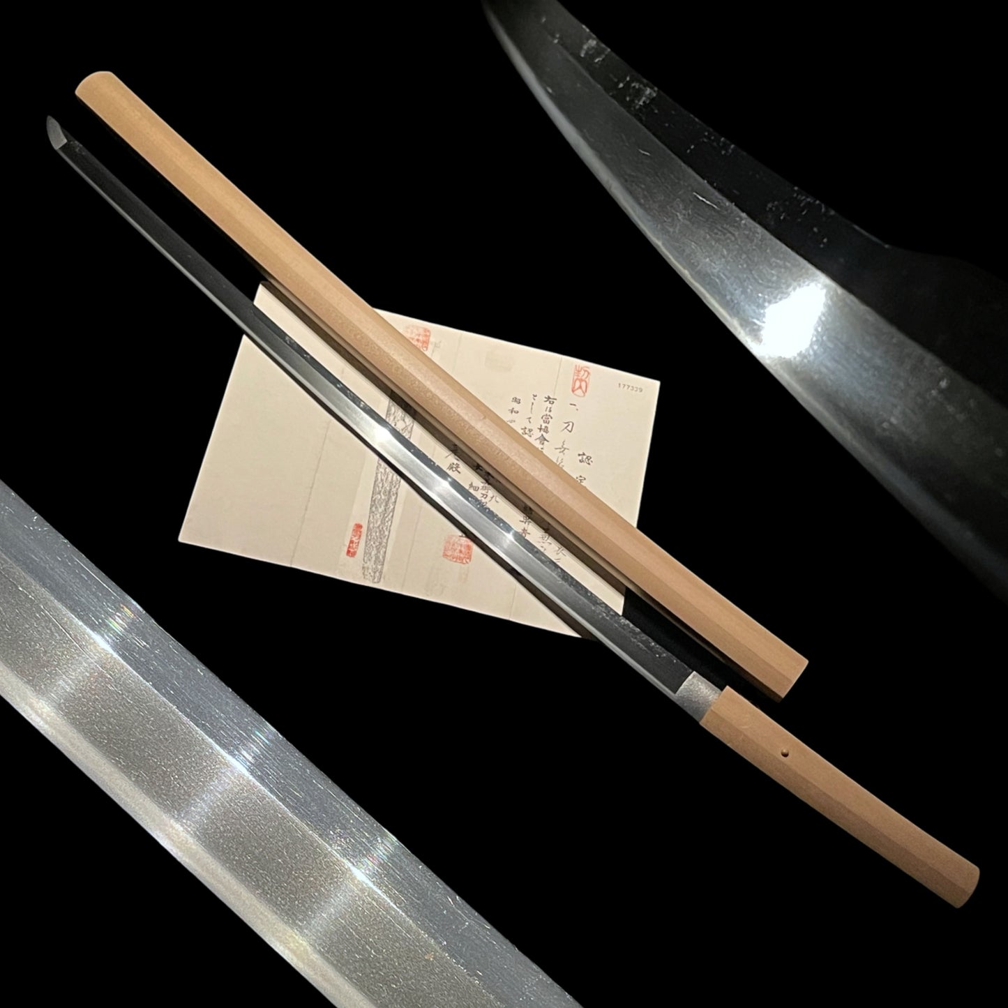 Aizu Kanesada Kodai 会津兼定後代 Long KATANA 75.8cm, Masamehada 柾目肌, Bakumatsu era