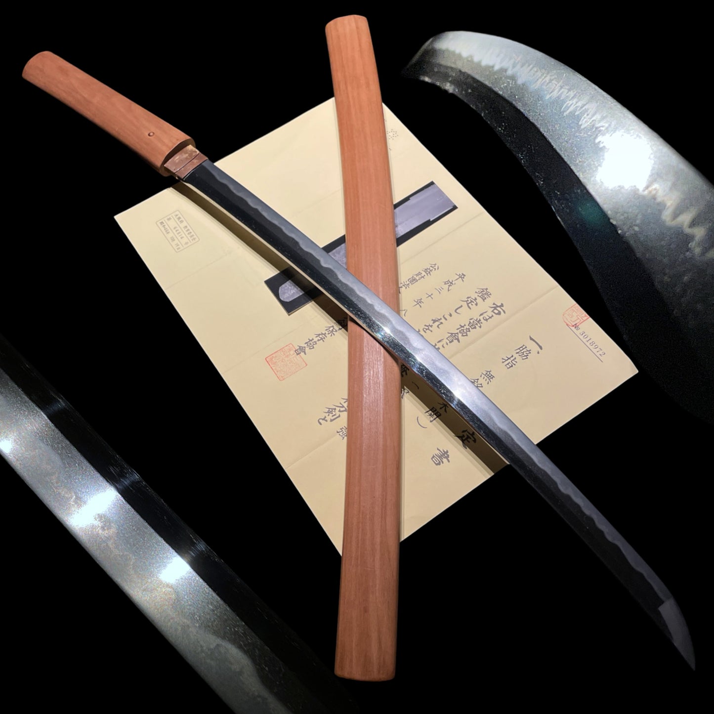 Sue-Seki 末関 Long Wakizashi, KOTO Muromachi period, NBTHK Certificate