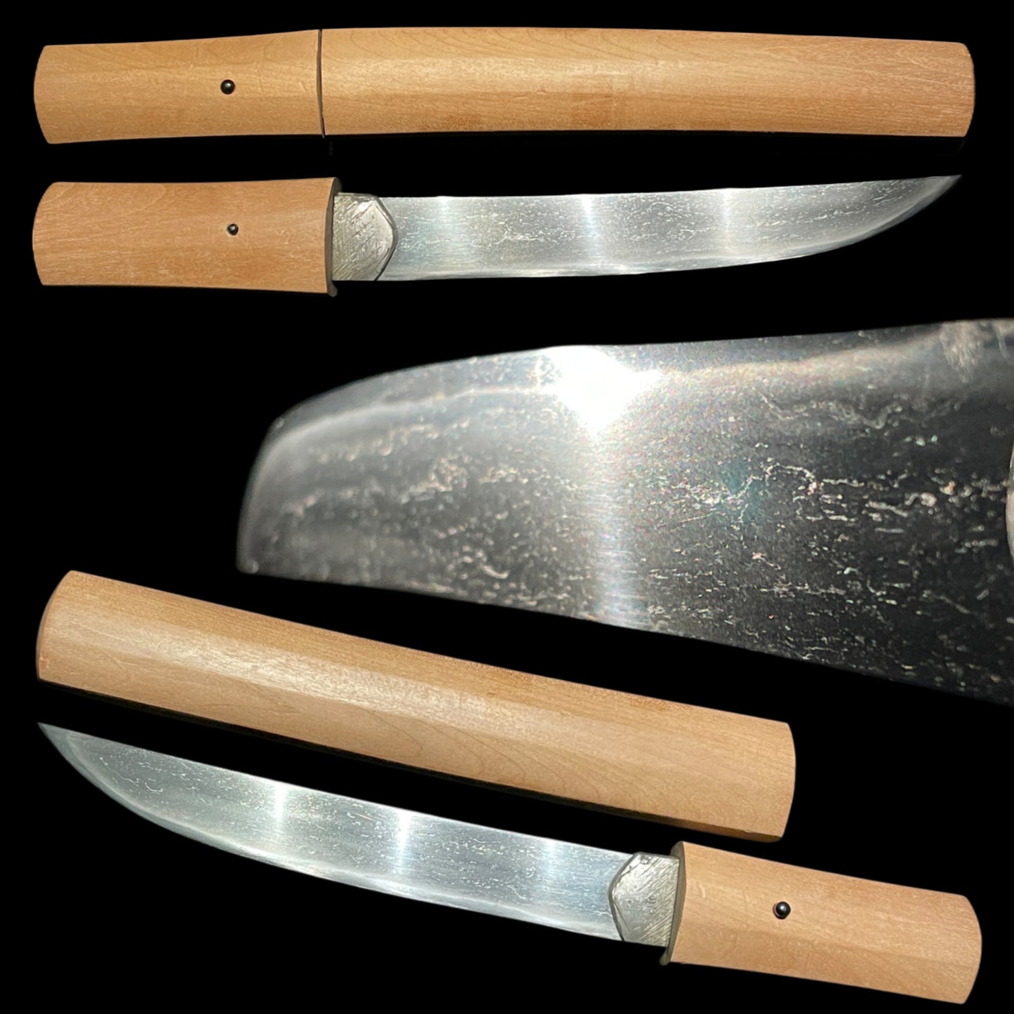 Wide Hirazukuri TANTO, Mt.Fuji Habaki, Edo period mumei