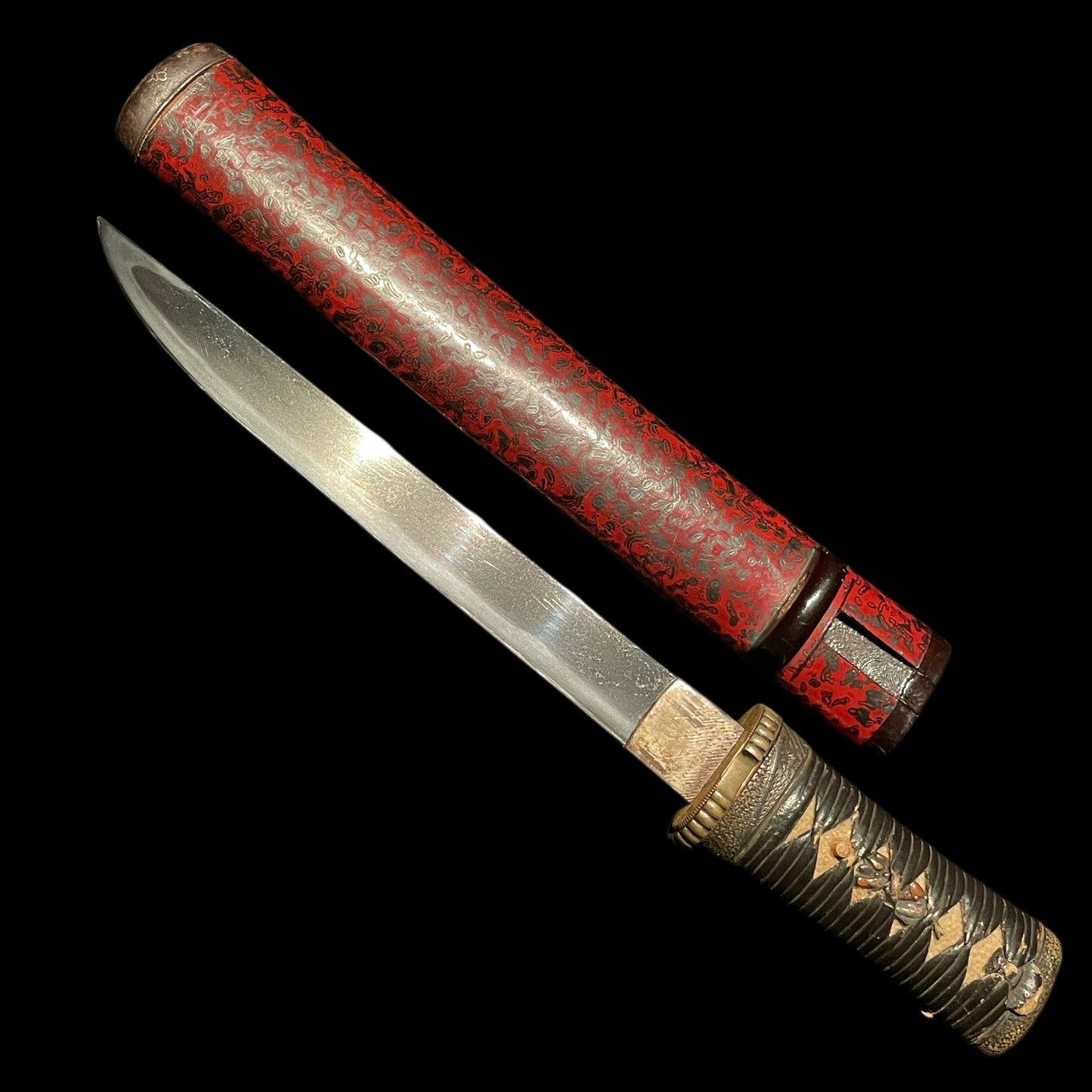 Red TANTO in Matsushiro Koshirae 松代拵, Edo period
