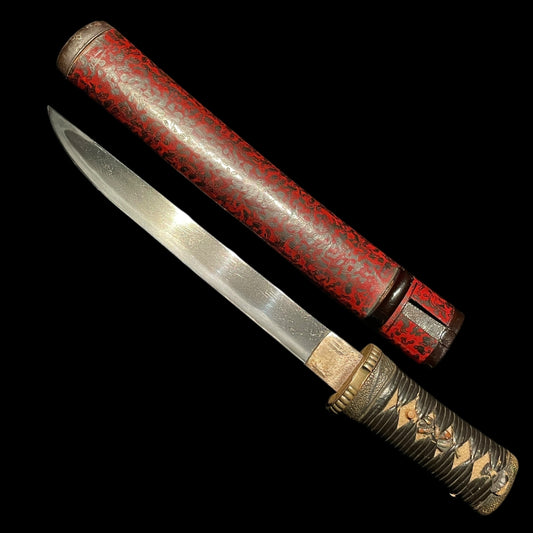 Red TANTO in Matsushiro Koshirae 松代拵, Edo period