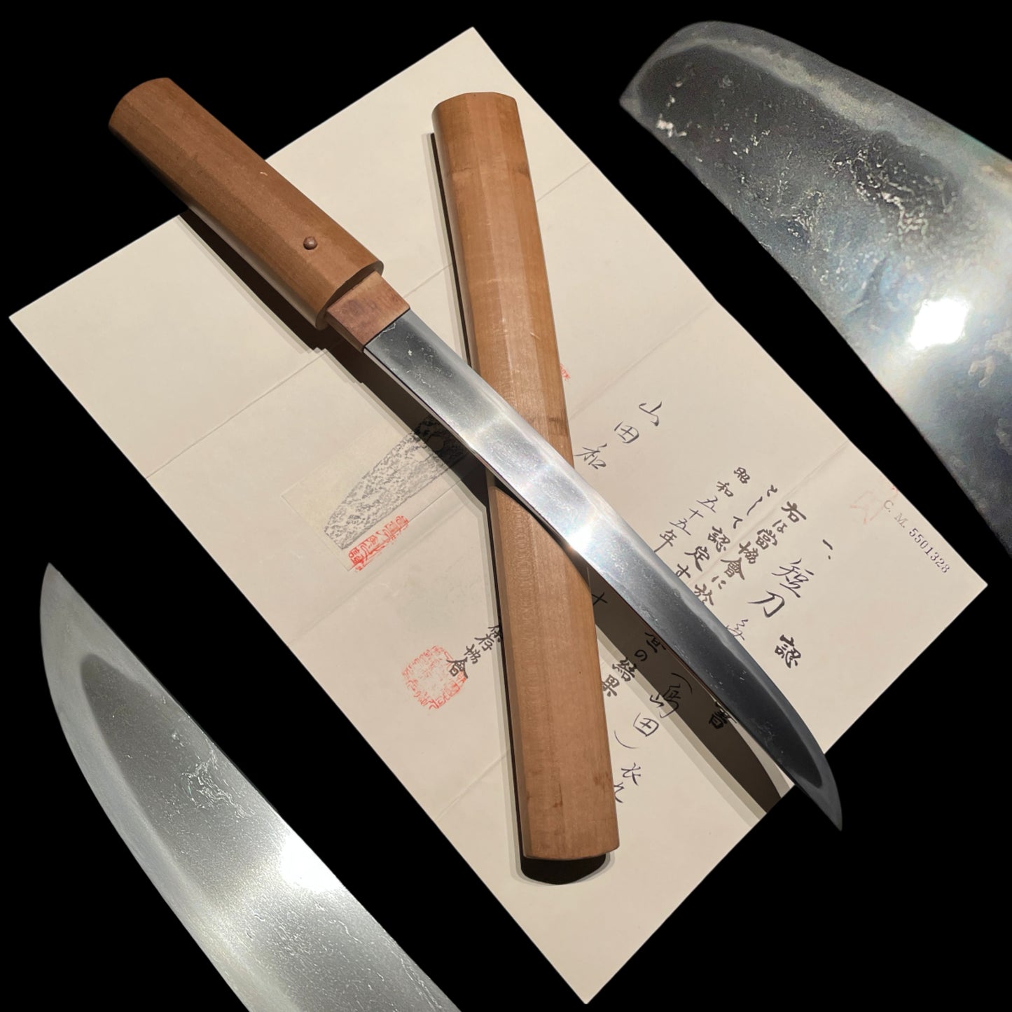 Shimada 島田 Hirazukuri Tanto, Muromachi period, NBTHK Certificate