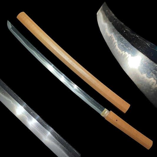 Gunome-Hamon 互目刃文 WAKIZASHI, Early Edo period mumei