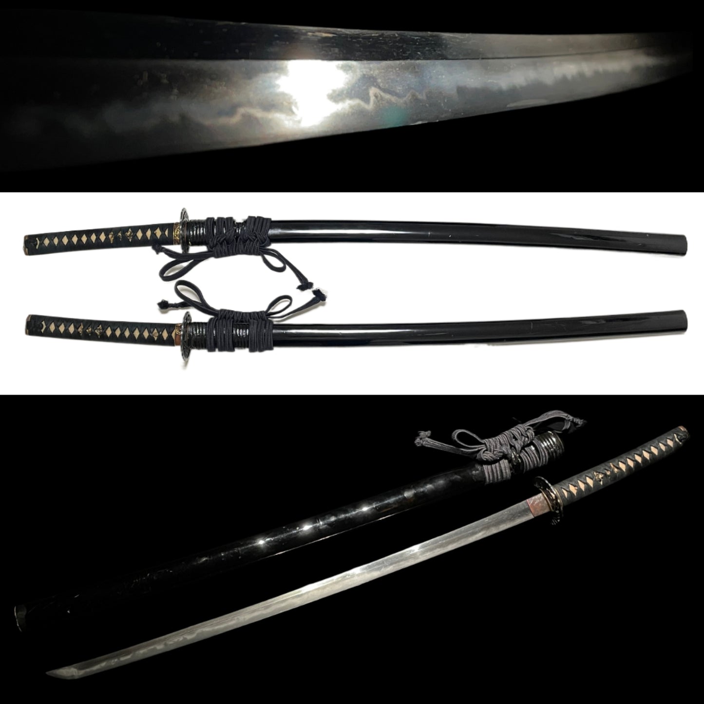 Midareba  KATANA, Sesshu Fujiwara Sukehiro 摂州藤原助広 signed, Edo period