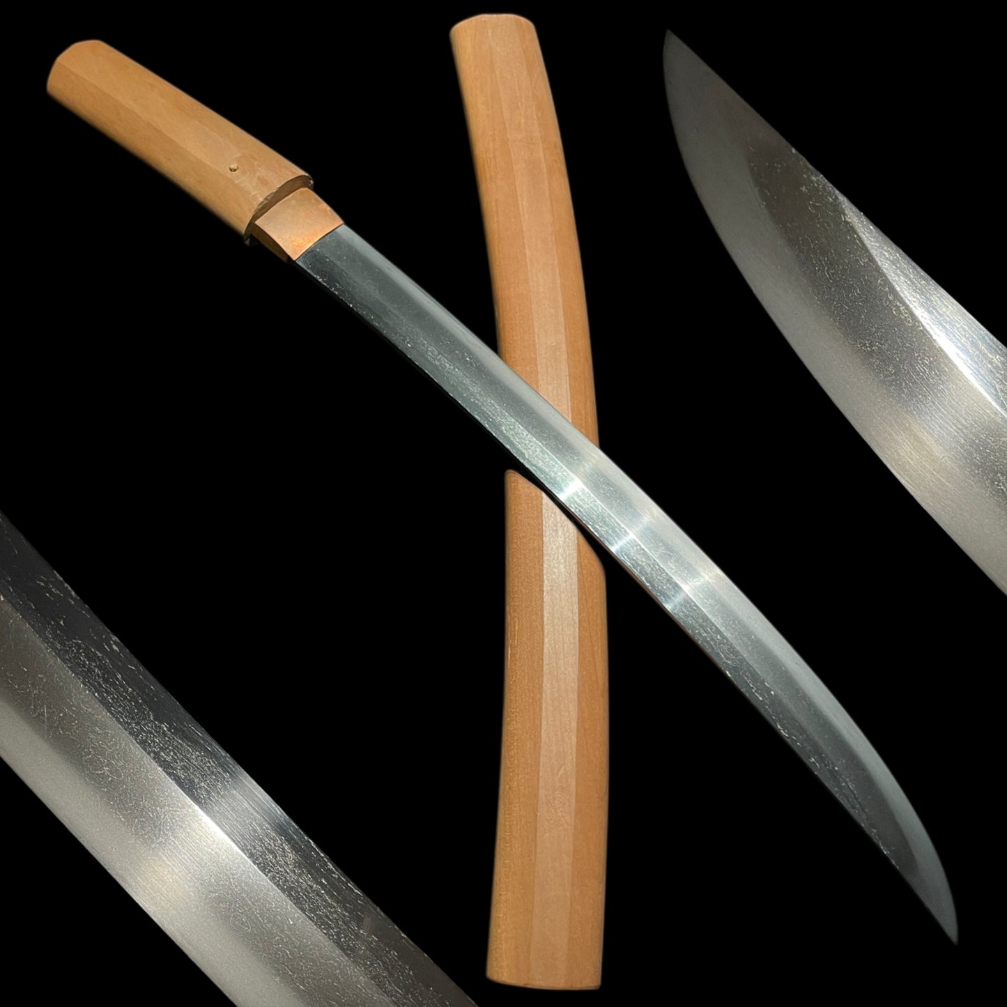 Shobuzukuri Wakizashi 菖蒲造脇差, Wide and Thick blade, Edo period mumei