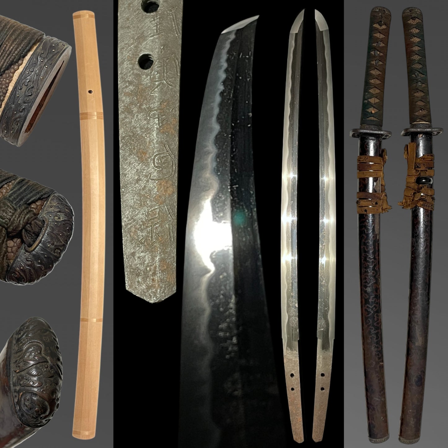Mutsunokami Kaneyasu 陸奥守包保 (Hidarimutsu 左陸奥) signed Long Wakizashi, Early Edo period