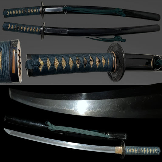 Nobukuni 信国 signed Wakizashi, Beautiful Fuchi, Muromachi period