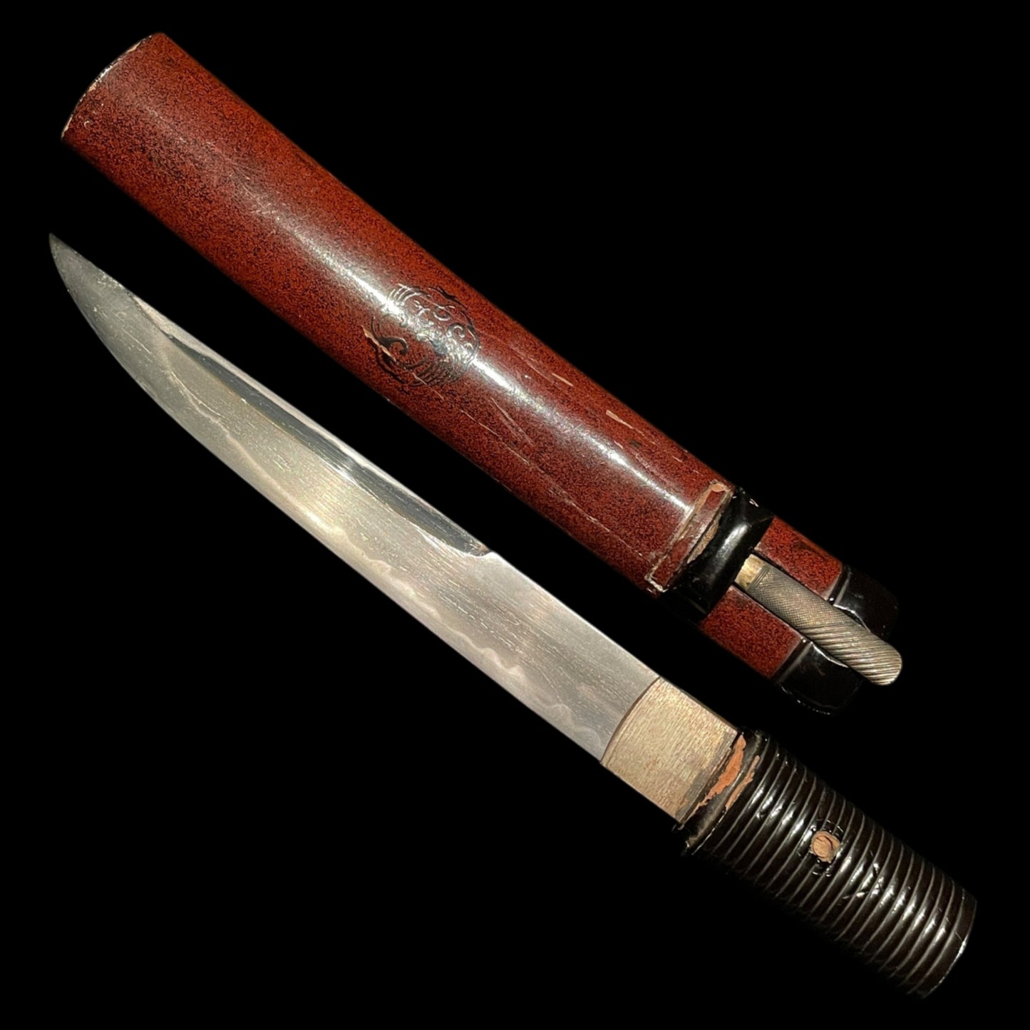 Matsushiro Style Unokubi TANTO, with Kogai, Edo period mumei