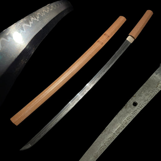 Heavy KATANA in Shirasaya, Noshusekiju Kanefusa 濃州関住兼房 signed, Showa period